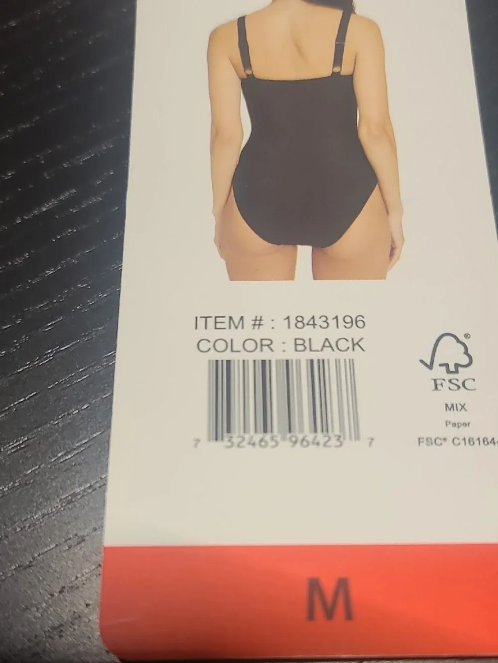 DKNY Black One-Piece Swimsuit with Ruched Side Detail - Picture 3 of 3
